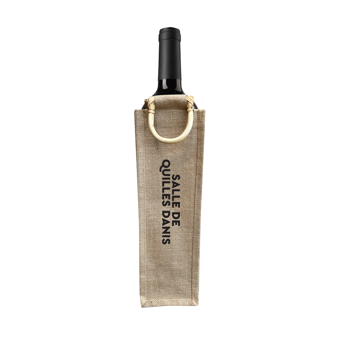 One Bottle Wine Bag With Wooden Handle